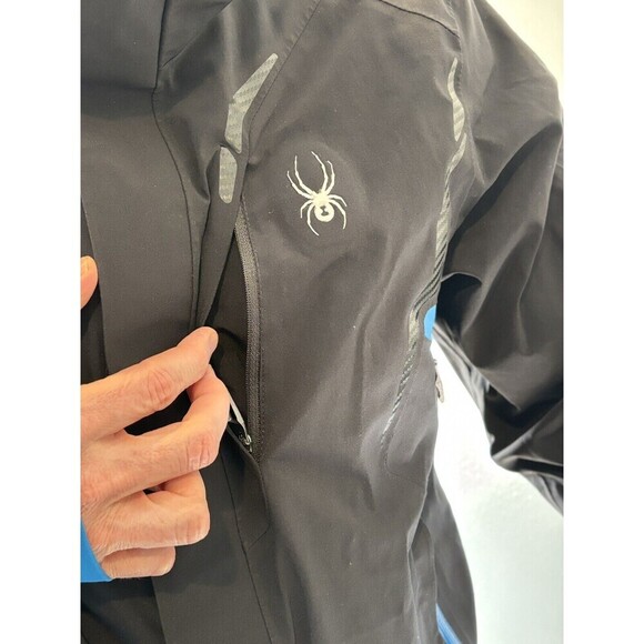 SPYDER Pinnacle Style 133032 Black Blue Ski Jacket Men's Small - Picture 8 of 16